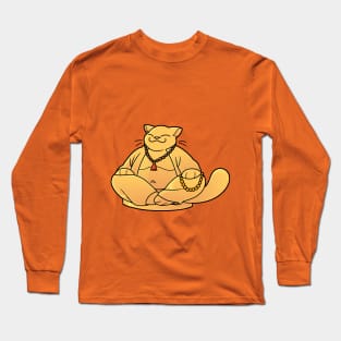 Buddha Cat Long Sleeve T-Shirt